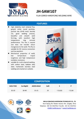 Low Temperature Impact Toughness And High Temperature Oxidation Resistance jh-Saw107 Welding Flux