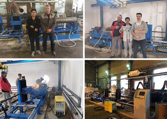 6mm 28.5Kw 6000mm Pipe Hardfacing Welding Machine